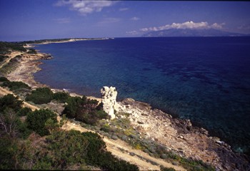 la costa orientale di Pianosa