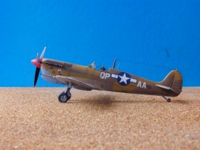 Modellino dello stesso Spitfire, costruito da Alessandro Tagliati