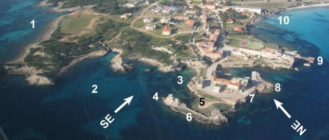 Pianosa, area del paese fuori le mura
