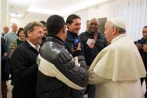 Papa Francesco incontra i detenuti di Pisa e Pianosa a Santa Marta