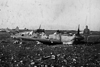 Foto dello Spitfire caduto in Pianosa